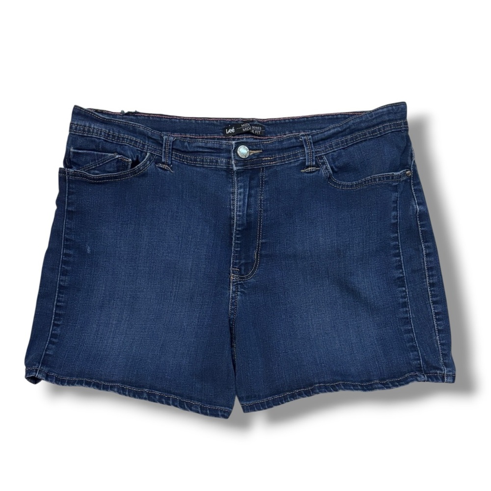 LEE Modern Series Midrise Fit Jean Shorts 5” Inseam Size 18 VINTAGE